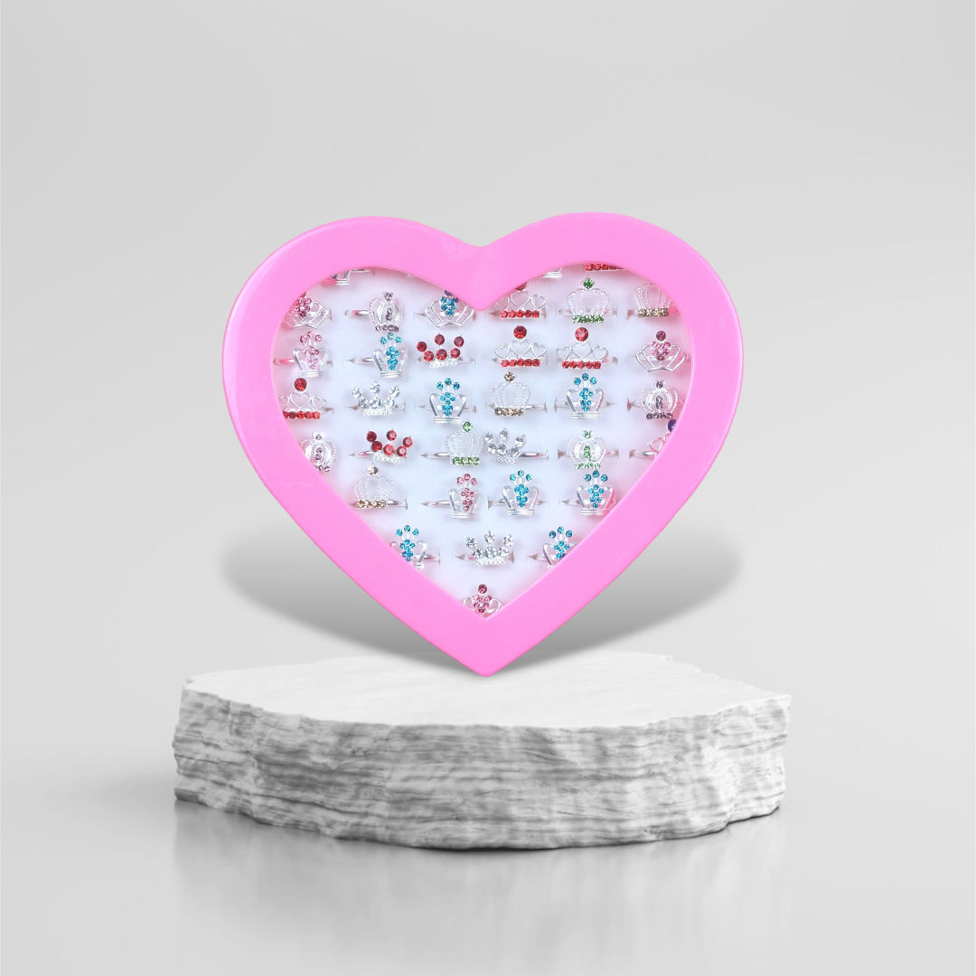 ZESTAW PIERŚCIONKI DLA DZIEWCZYNKI BIŻUTERIA 36szt Marka Inna marka