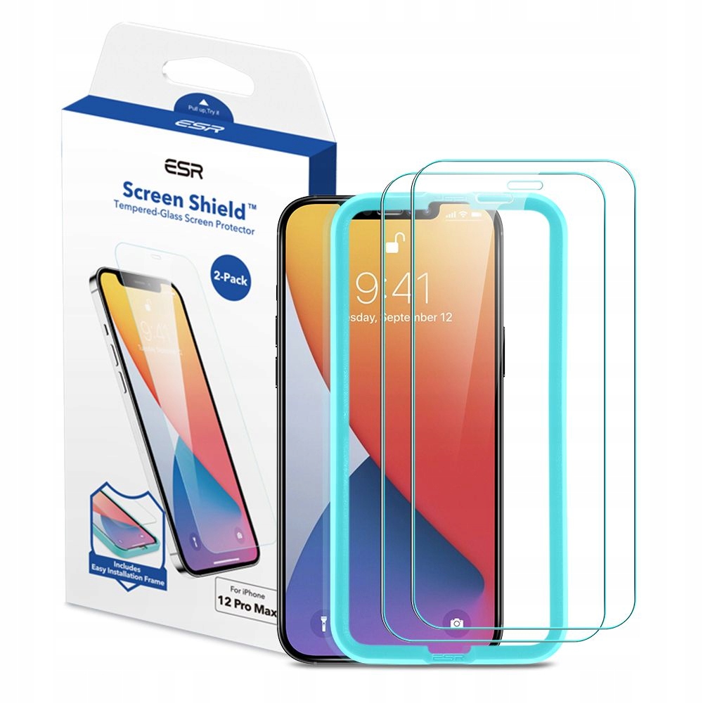 

2 x Szkło Z Ramką Montażową Do - Iphone 12 Mini