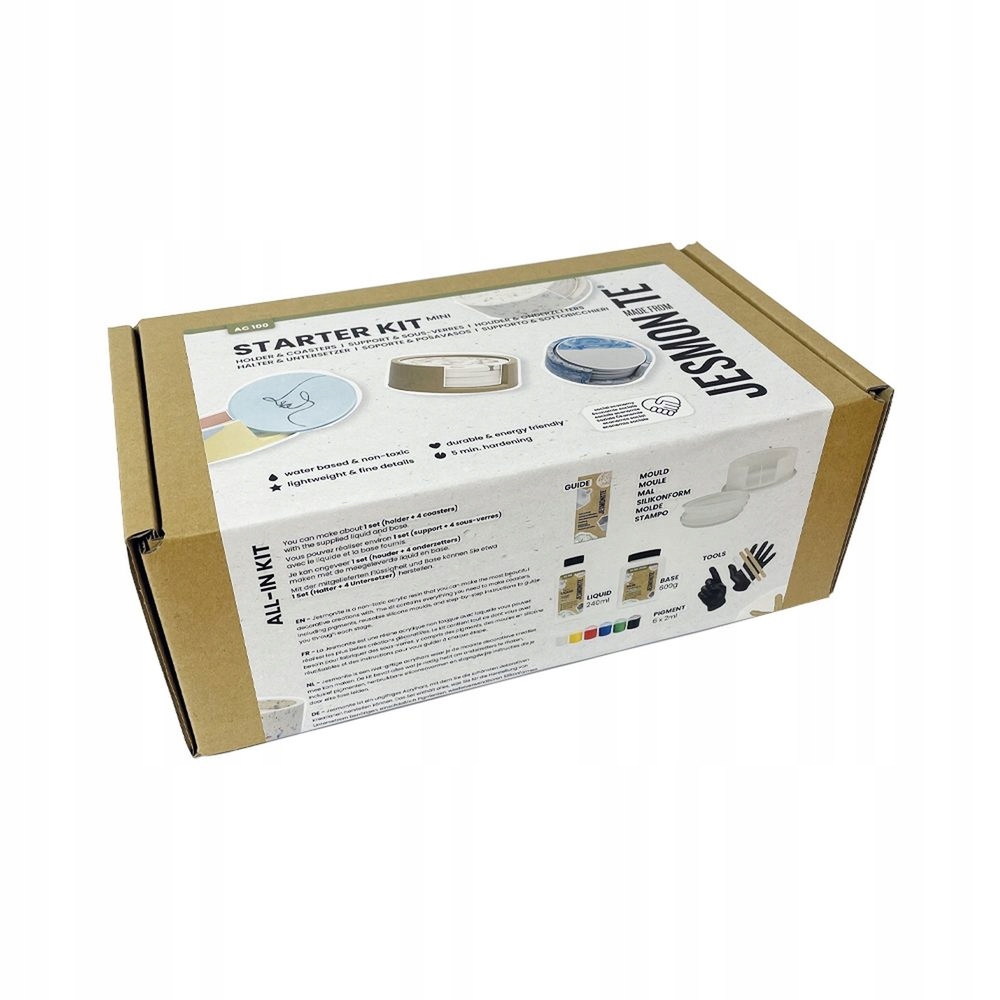 Jesmonite Ltd Jesmonite startovací sada AC100 4 podtácky se stojanem 1 sa