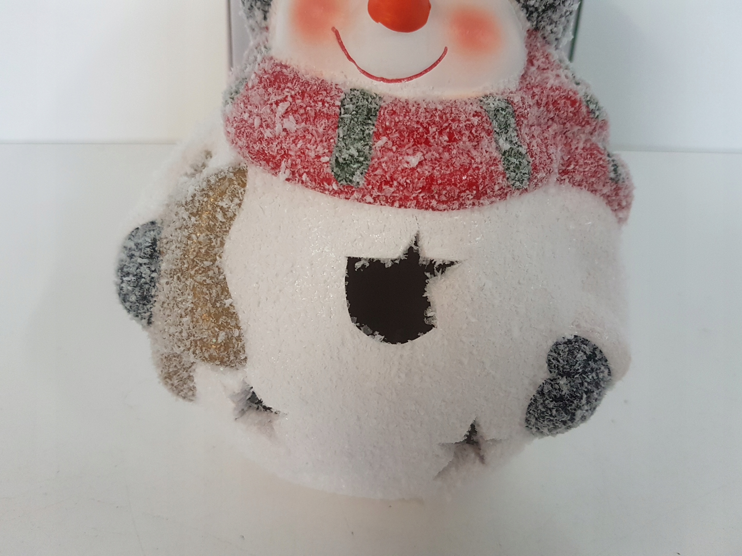 COM-FOUR Bałwan figurka świąteczna LED 15cm Marka Springos