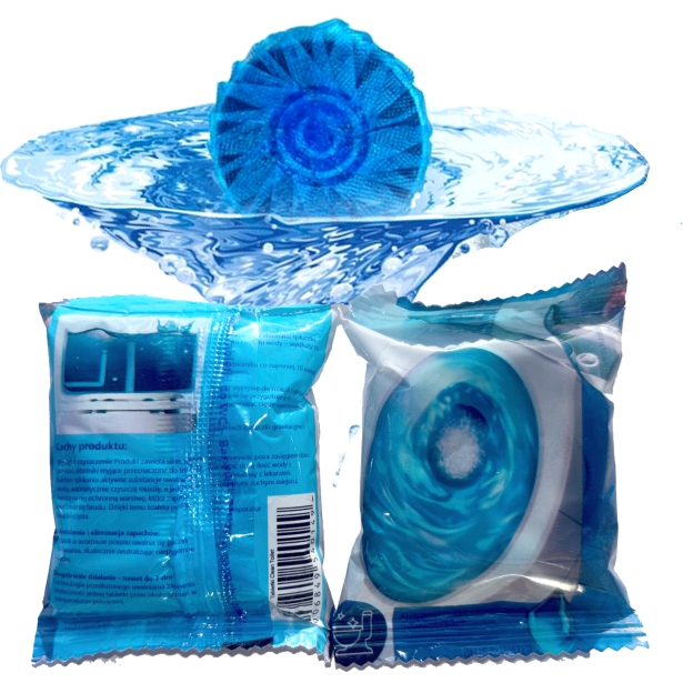 Levně Set 1000ks Tablety kostky kroužky na Wc toalety splachovače barvící vodou