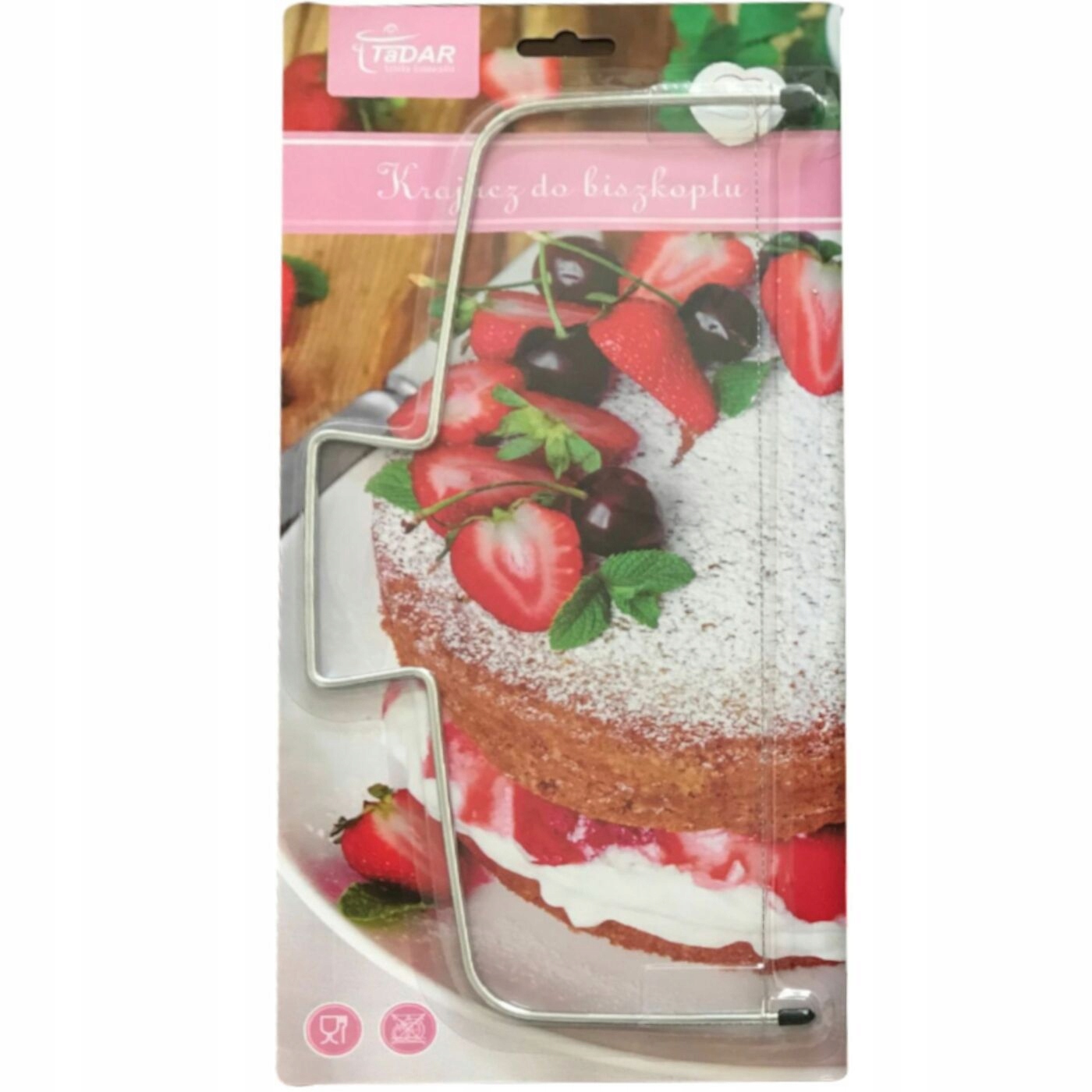 Krajacz strunowy do tortu biszkoptu 33,5 x 15,5 cm Rodzaj akcesoriów inny