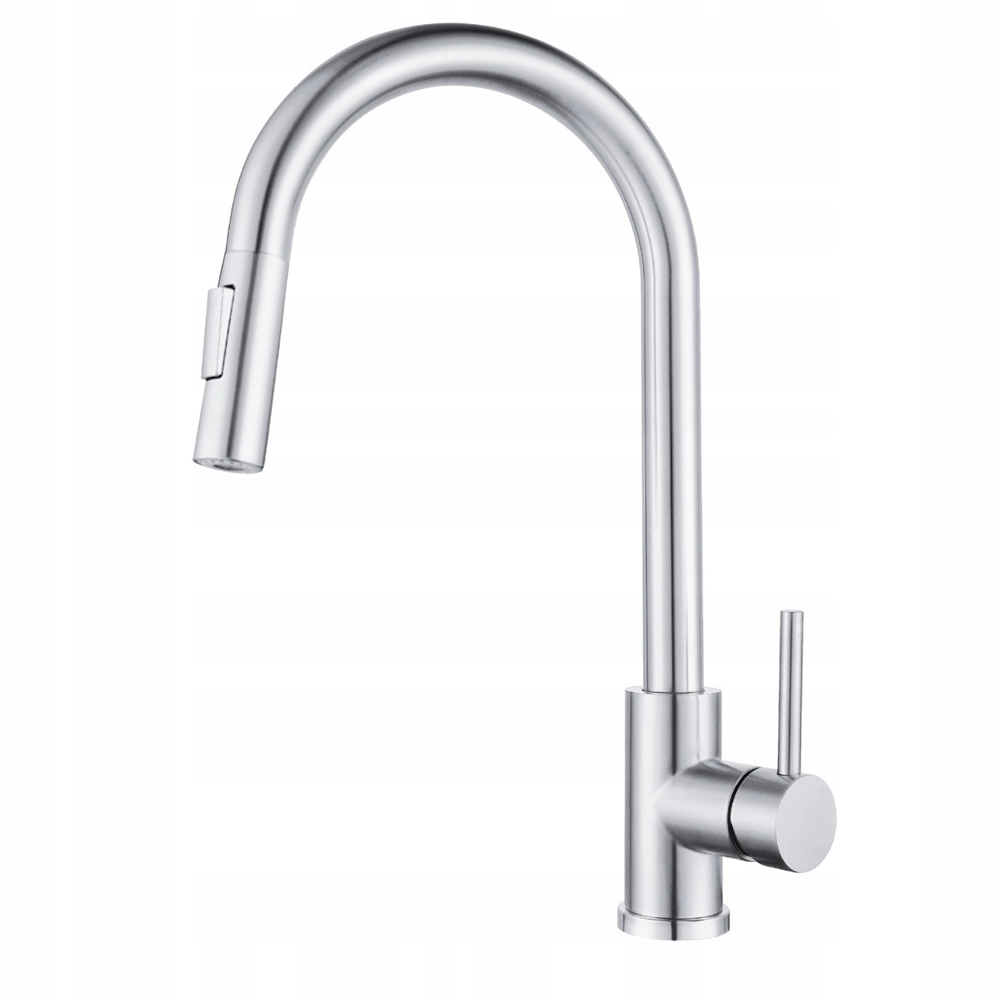 Kuchyňská Dřezová Baterie S Výsuvným Výtokem, Chrom 2-FUNKCE, Stříbrná