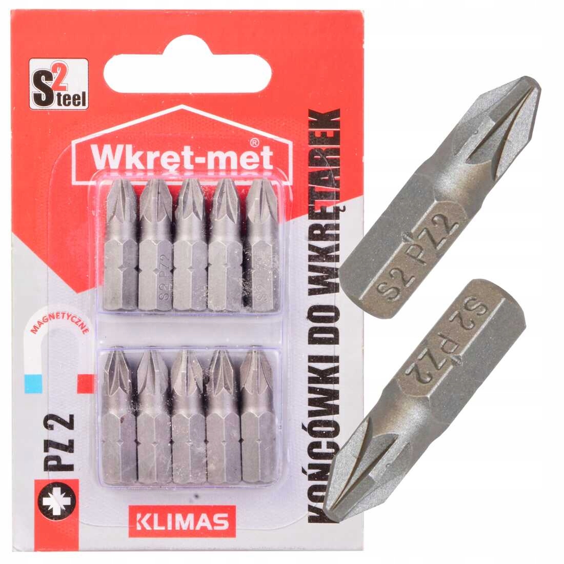 

Końcówki Do Wkrętarki Bit PZ2 25MM 10 Szt krzyżak