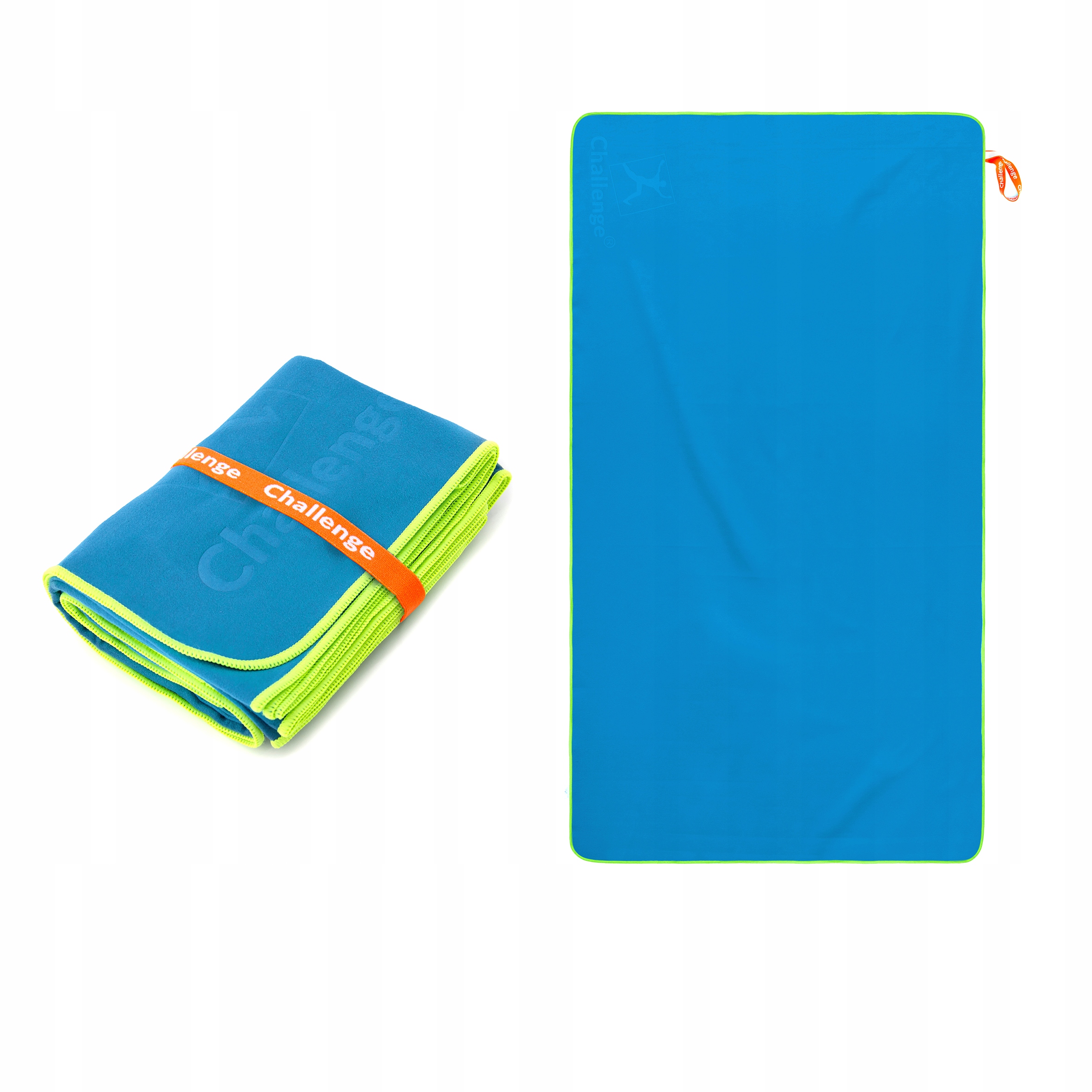 Ręcznik z mikrofibry szybkoschnący 50x100 cm Niebieski Challenge