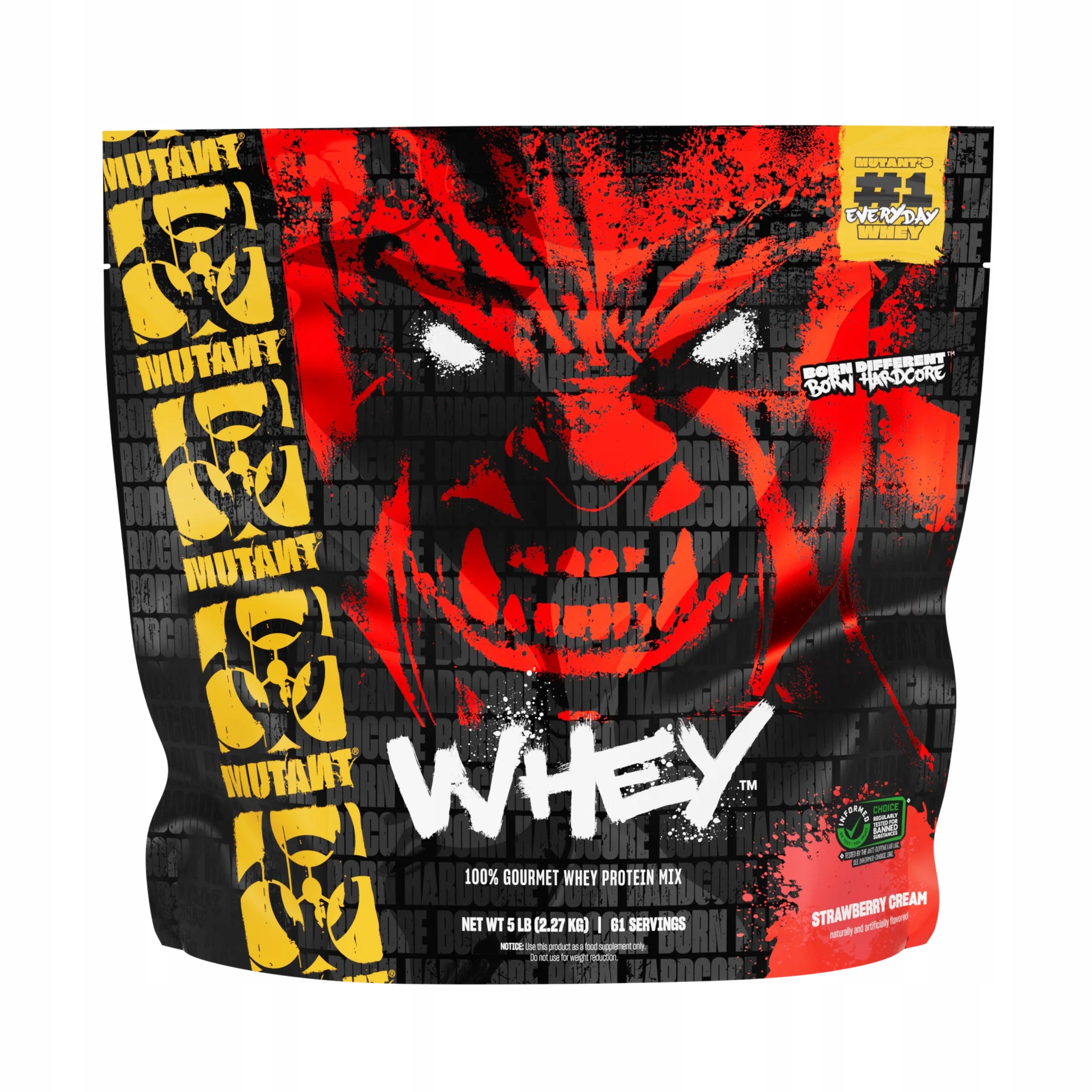 Protein Mutant Whey 2270g Jahoda Wpc Wpi Aminokyseliny 61 porcí