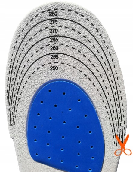 LEKKIE WKŁADKI DO BUTÓW PIANKOWE ŻELOWE 40-44 PARA Marka inna