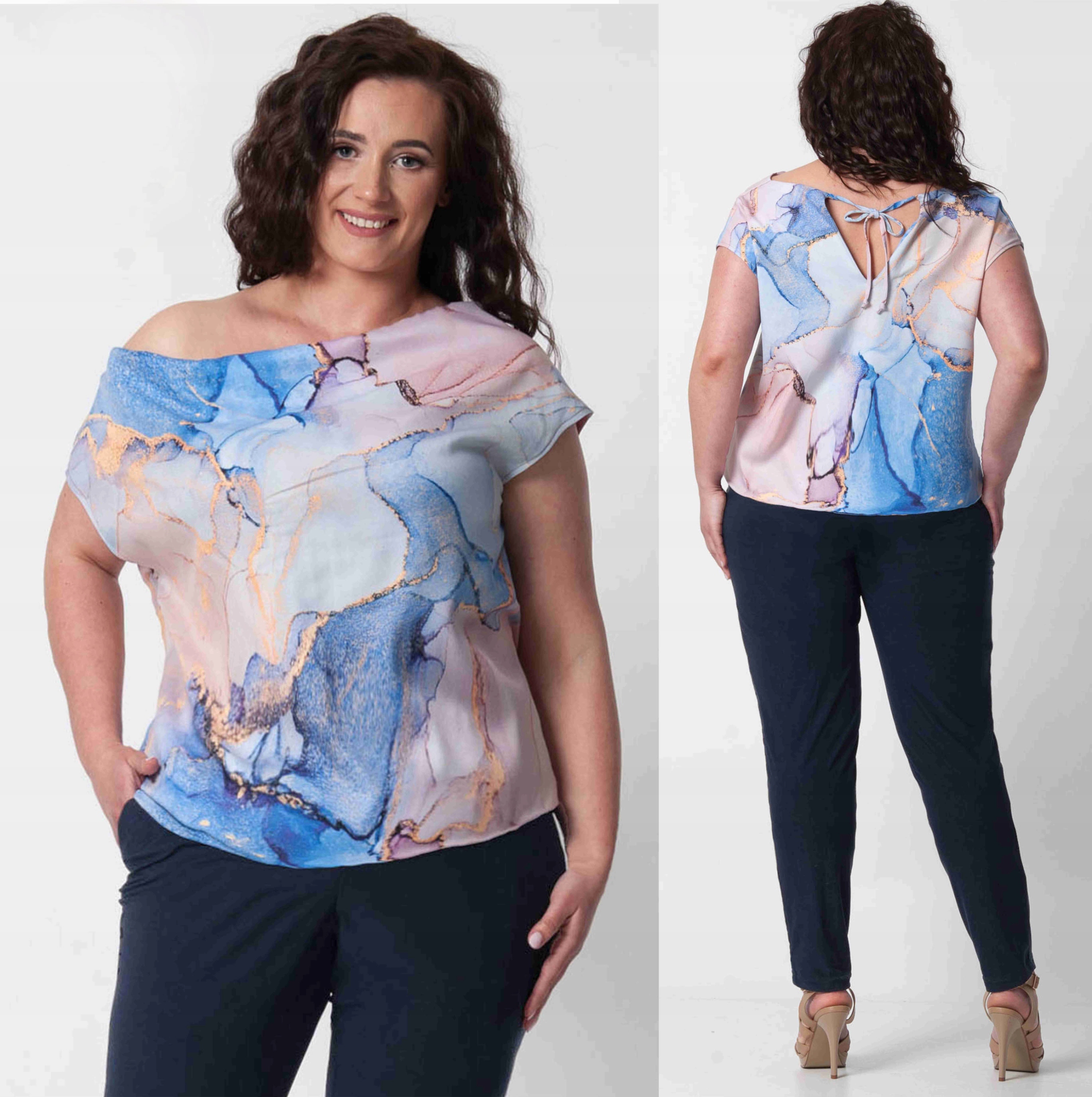 Elegantní dámský jarní a letní overal na Svatební Hostina Plus Size (44-54) XXXL