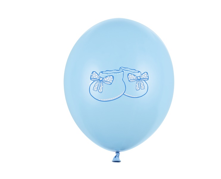 

Balony jasnoniebieskie z bucikiem Chrzest