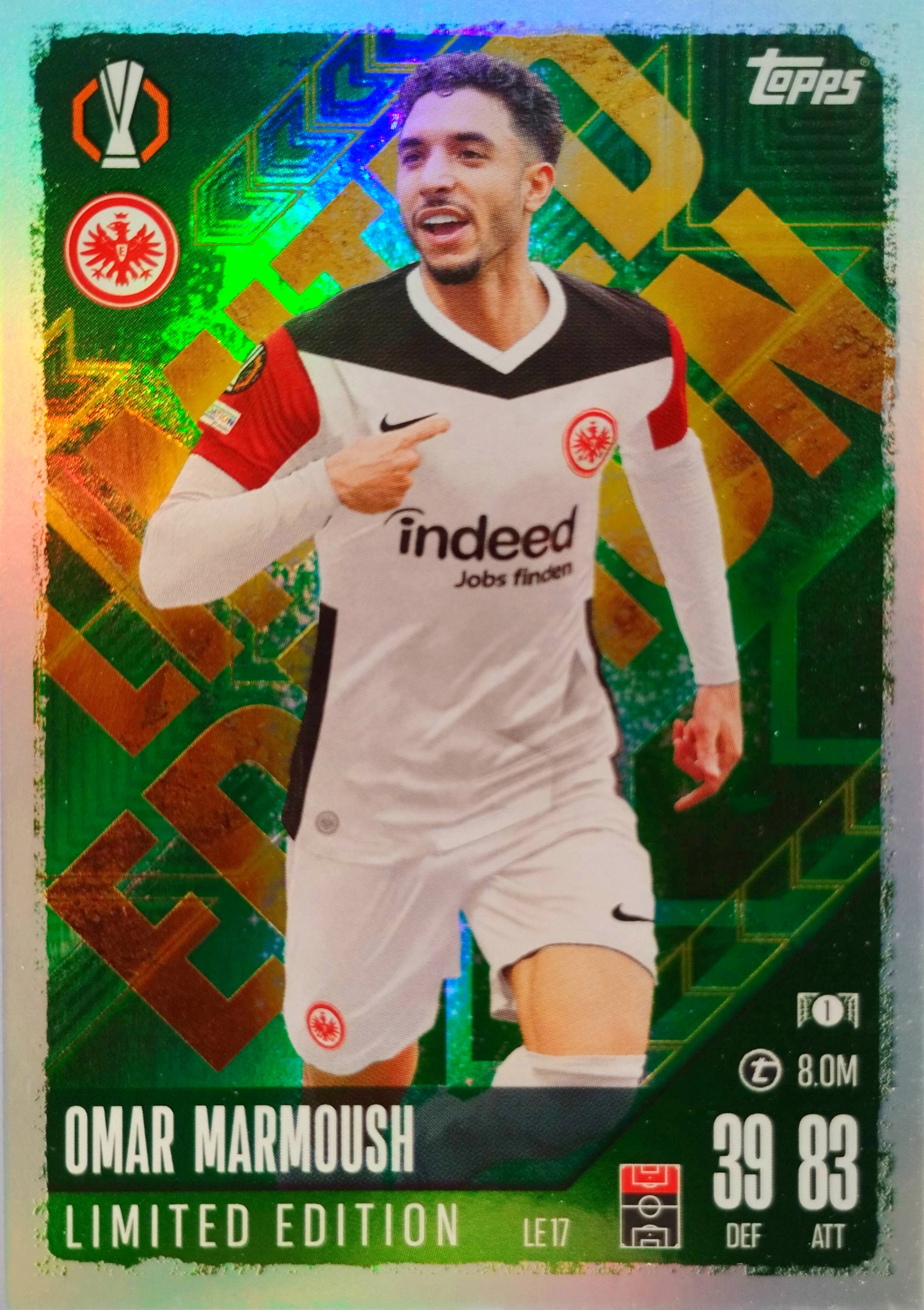 Topps Match Attax 2024-2025 Limited Le 17 Omar Marmoush Eintracht