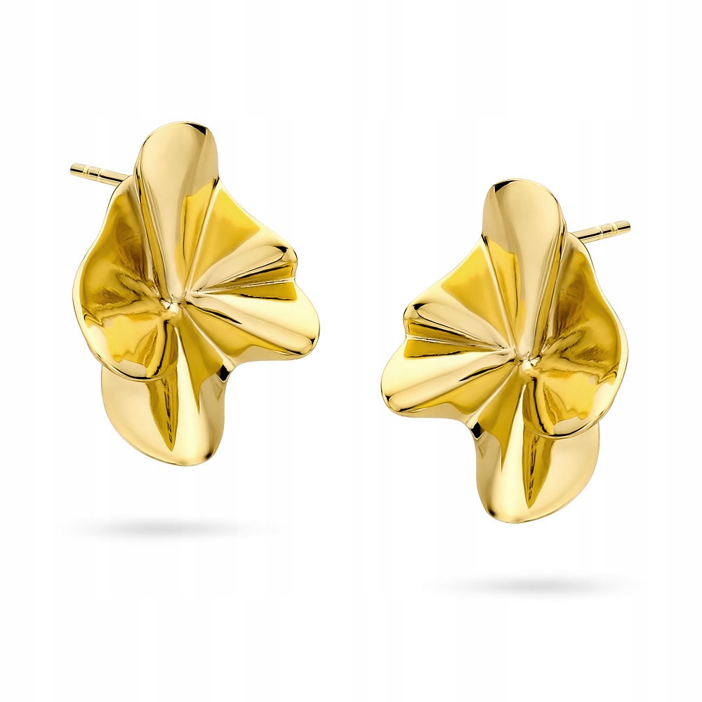 Dámské stříbrné Náušnice ryzost 925 , vlnité, nepravidelné