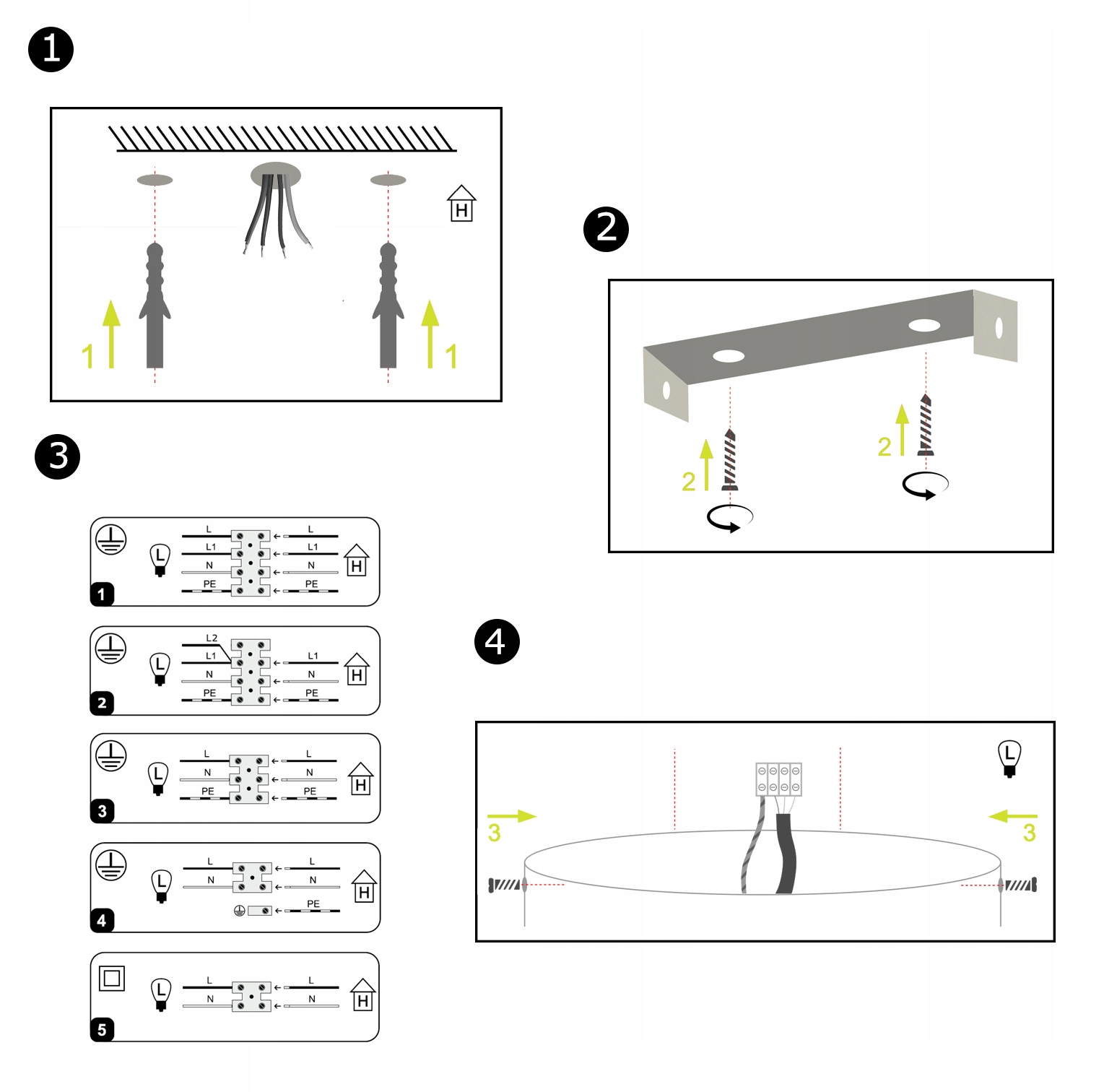 LAMPA SUFITOWA KOLOROWA PLAFON ŻYRANDOL WISZĄCA 4 KOLORY LED MULTIKOLOR Styl loft