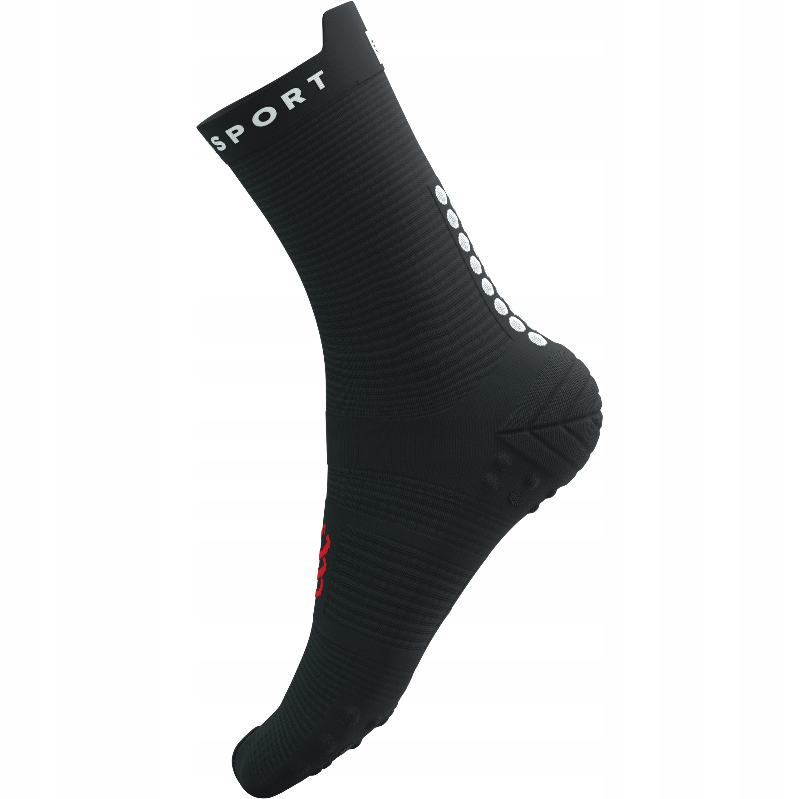 Skarpety Kompresyjne do Biegania COMPRESSPORT PRORACING SOCKS V4 RUN HIGH 4 Grubość standardowe