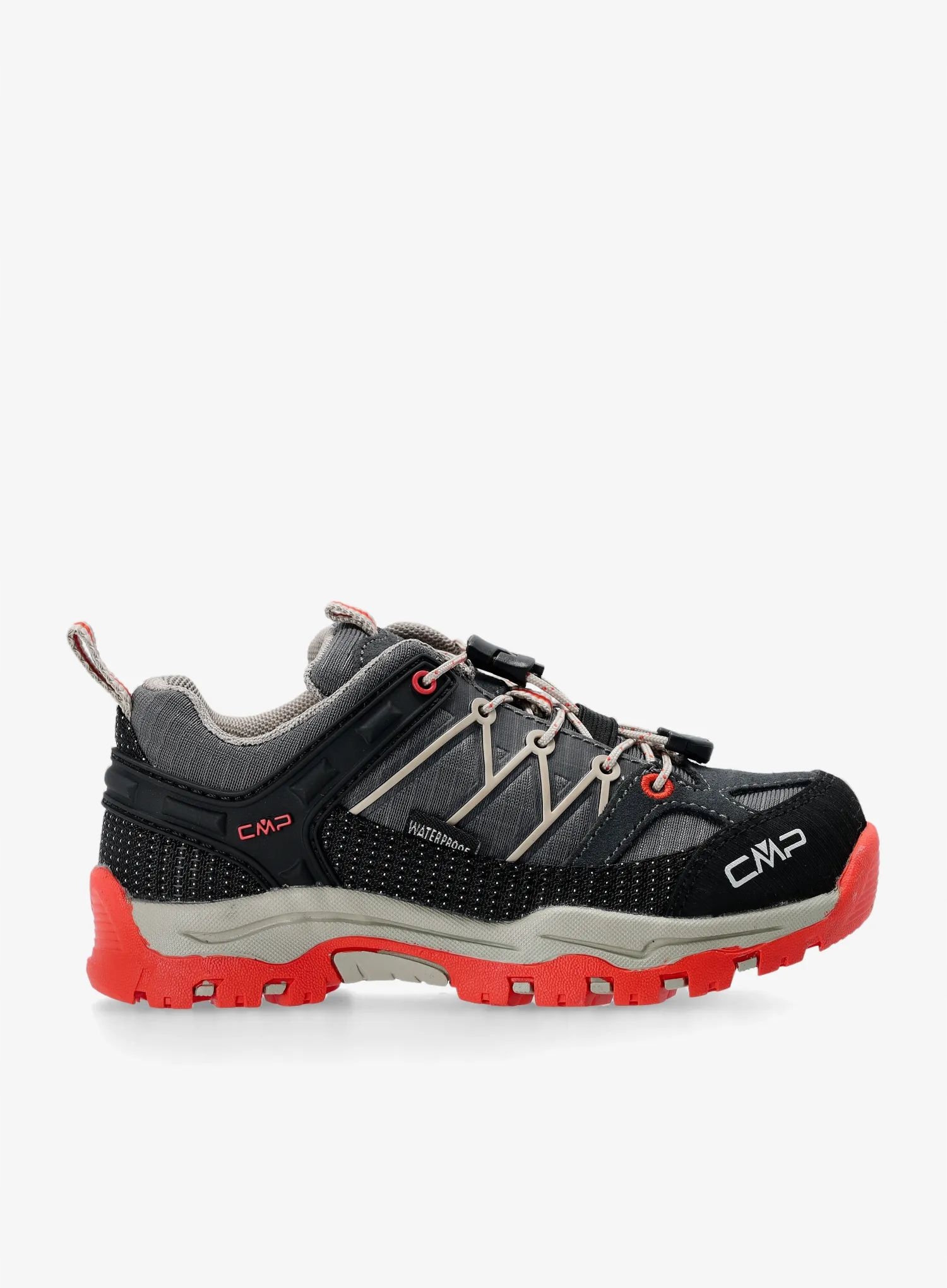 Buty dziecięce Cmp Rigel Low Trekking Shoe Wp grey/orange 28