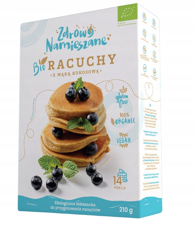 6x Mieszanka Na Racuchy Z Mąką Kokosową Bezglutenowa Bio 210 g Zdrowo