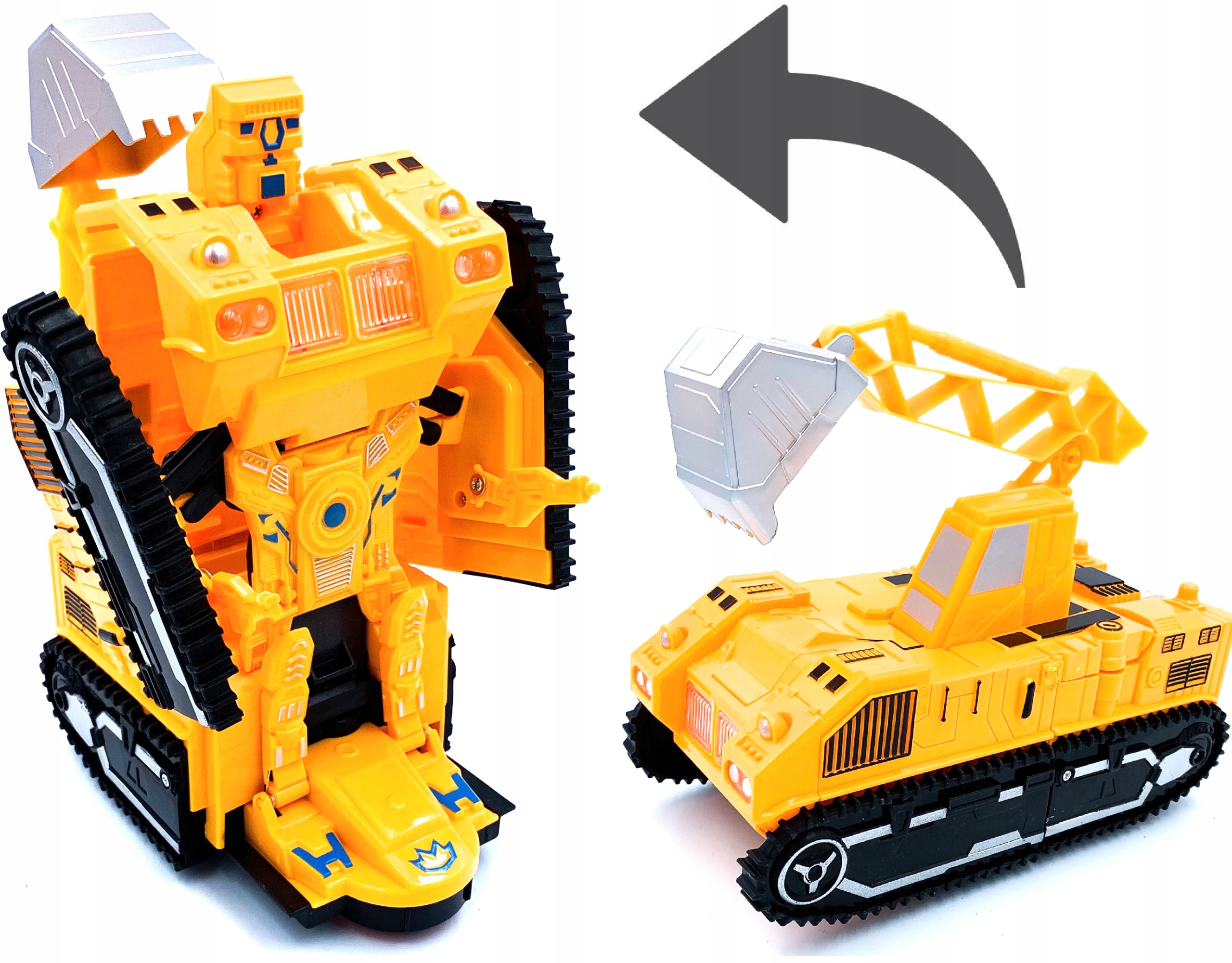

Robot Koparka Jeździ Świeci Dźwięki