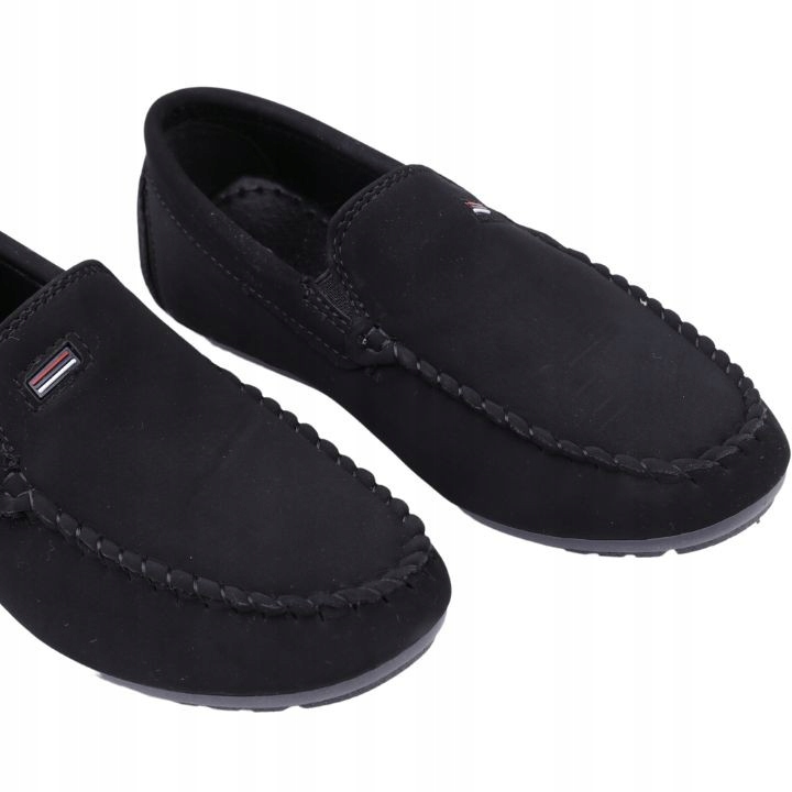 Mokasyny chłopięce czarne komunijne półbuty Rozmiar 40