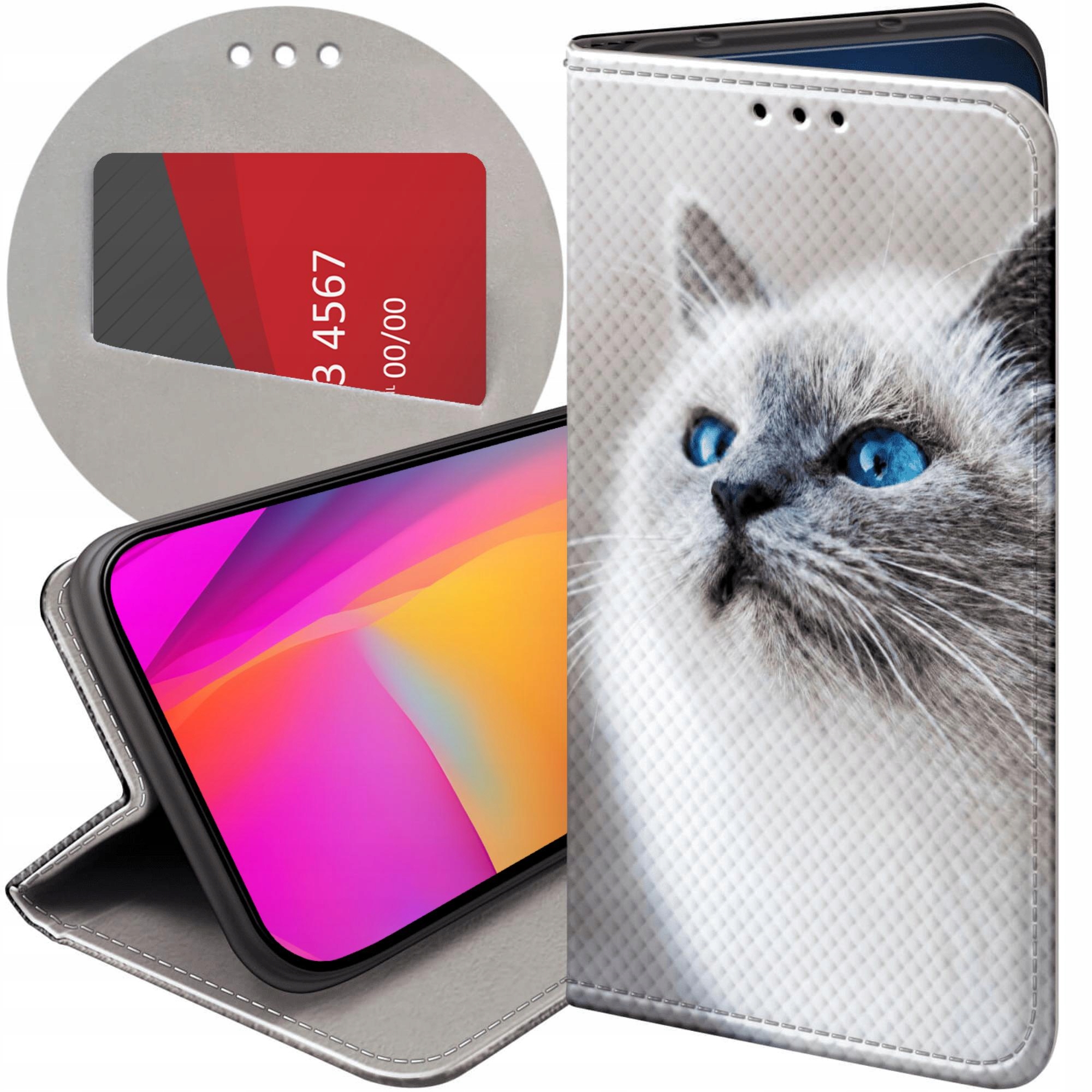 Etui Z Klapką Do Xiaomi Redmi 9 Animals Zdjęcia Zwierzęta Futerał