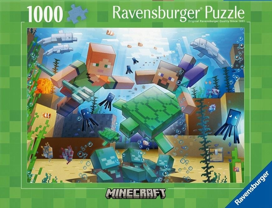 Puzzle Minecraft Mozaika 1000 elementów Ravensburger
