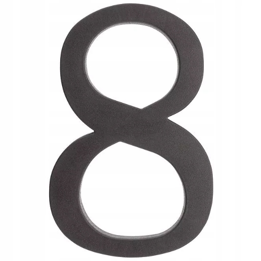 NUMER NA DOM BUDYNEK CYFRA PLASTIKOWA CZARNA ''8''