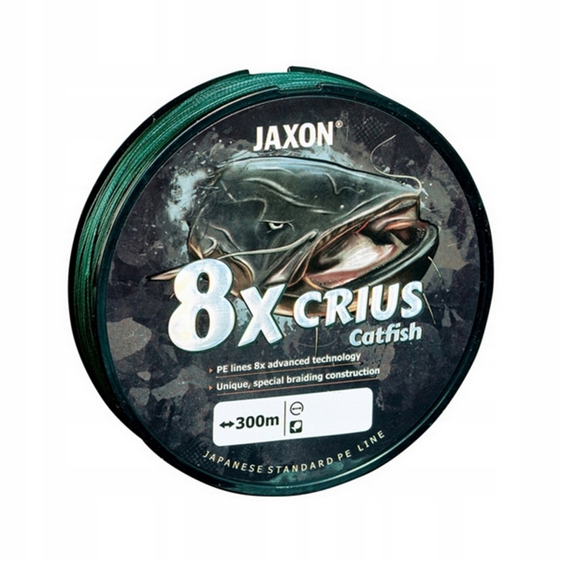 Jaxon Crius 8x Catfish Green 0.40 mm 300 m Plecionka Sumowa