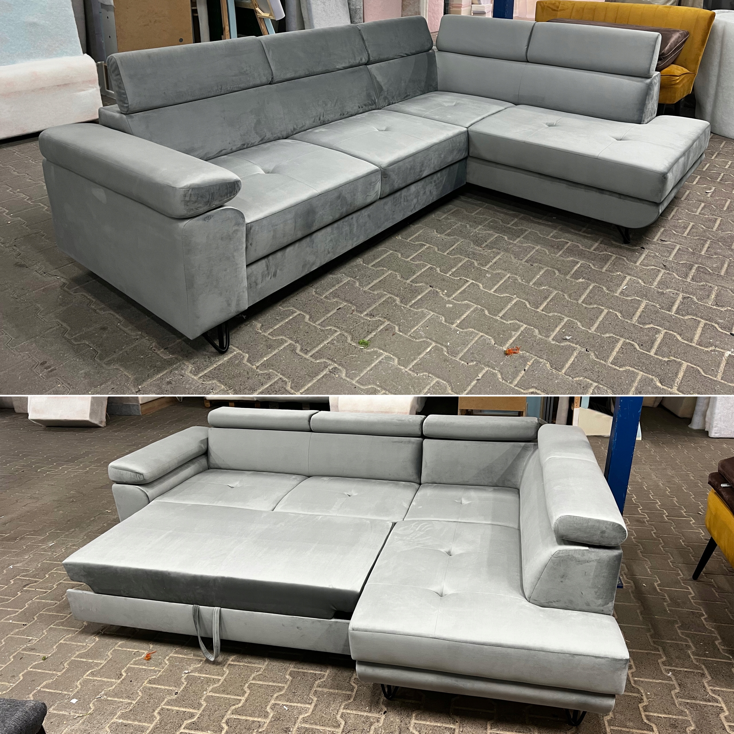 

Narożnik Junior 250 cm z funkcją spania Velvet