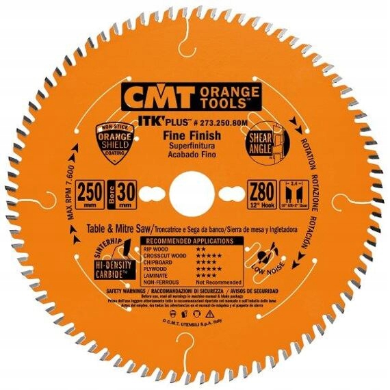 Cmt pilový kotouč ultra tenký 300mm*2,6mm*30mm 96Z finální řez C27330096M