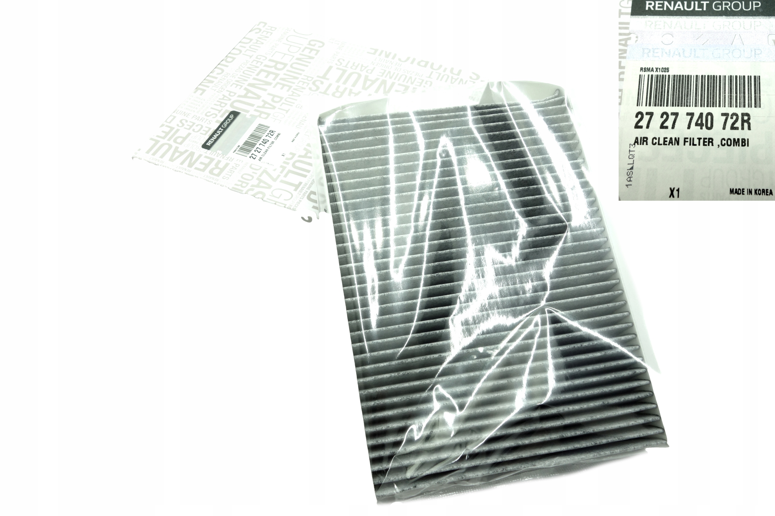 Renault OE 272774072R FILTR KABINOWY TALISMAN KOLEOS ZOE Z WĘGLEM AKTYWNYM