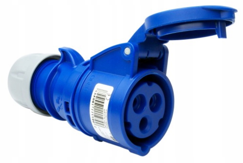 223-6 Portable power socket 32A, 3 pins, 230V Color blue