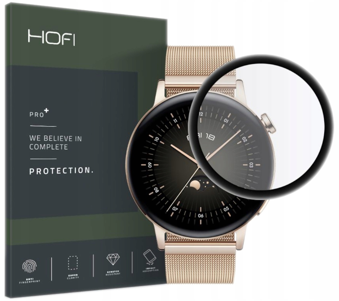 SZKŁO HYBRYDOWE PEŁNE HOFI DO Watch GT 3 42MM