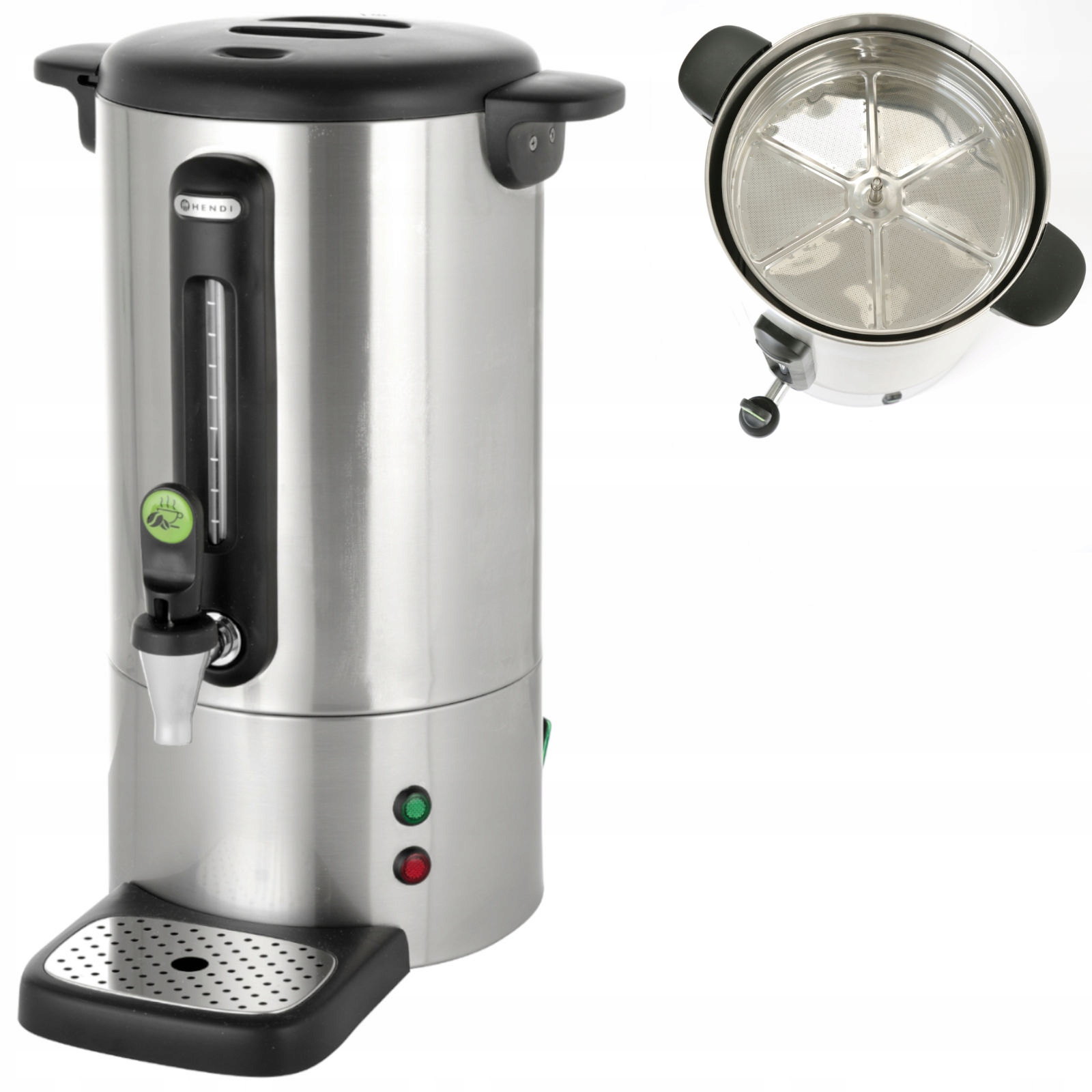 Gastronomický Perkolátor Na Kávu, Ocelový, 7 L, Nekapající Hendi