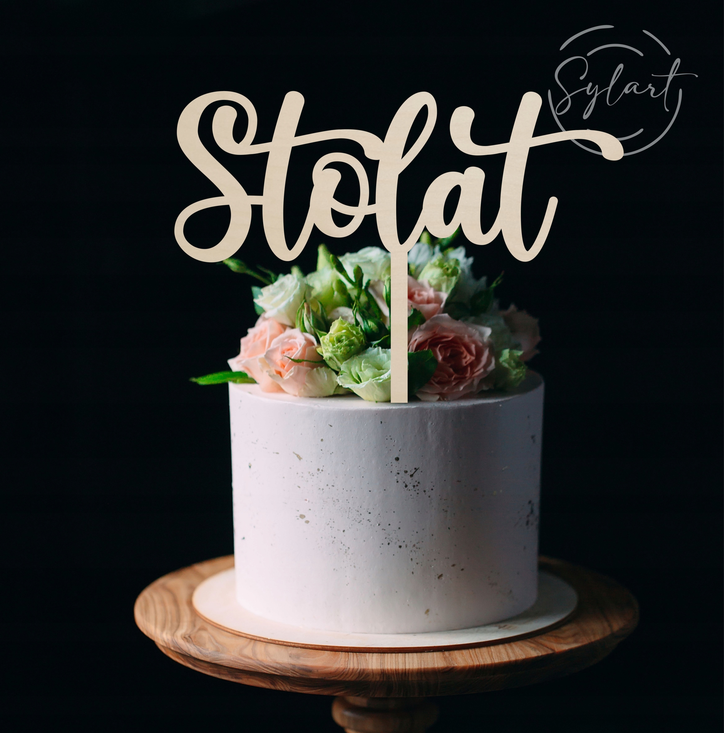 

Topper Na Tort Happy Birthday Urodzinowy Sklejka