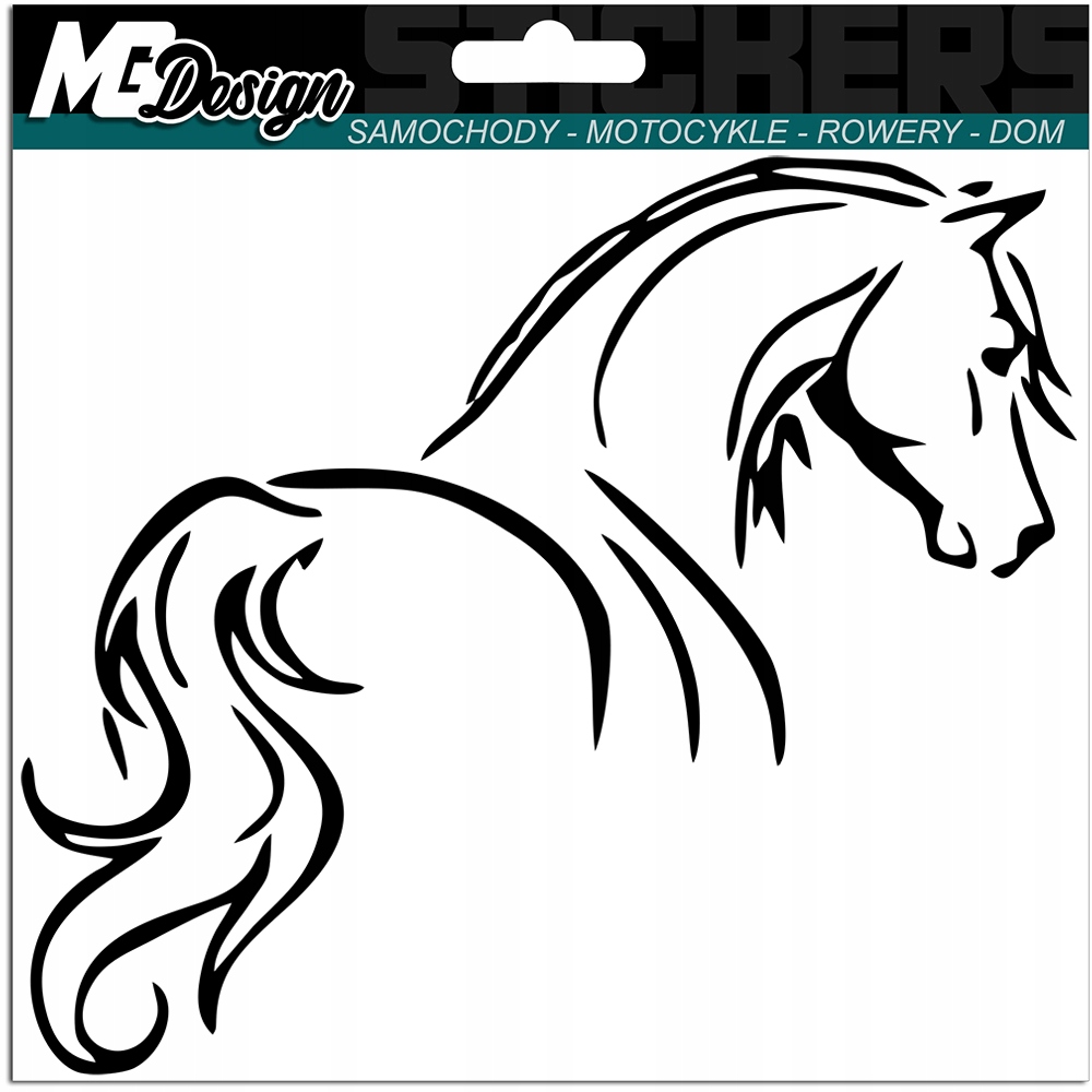 

Naklejka na samochód auto Koń Horse Animal 13x15cm