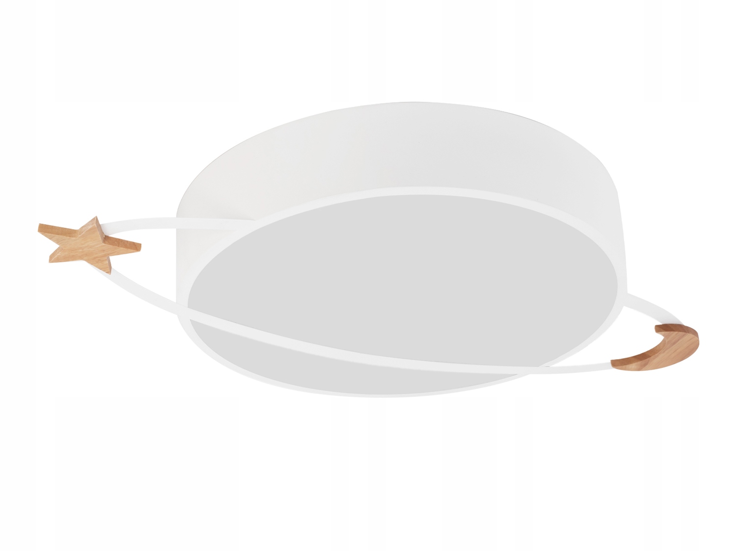 Plafon Lampa Sufitowa Biała Do Pokoju Dziecka Kosmos Moon 5xE27