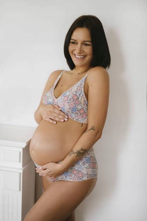 Motley Ornament měkká podprsenka na kojení Momtobe ornamenty