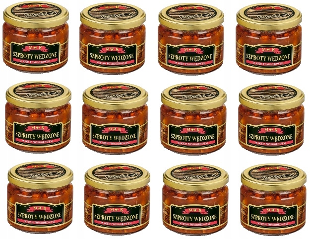 12x 250g Mk Szproty wędzone w sosie pomidorowym Karton