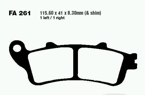 Klocki hamulcowe EBC FA261HH