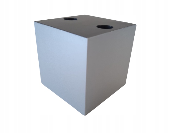 

Nóżka stopka meblowa 50x50x50 mm Aluminium kwadrat