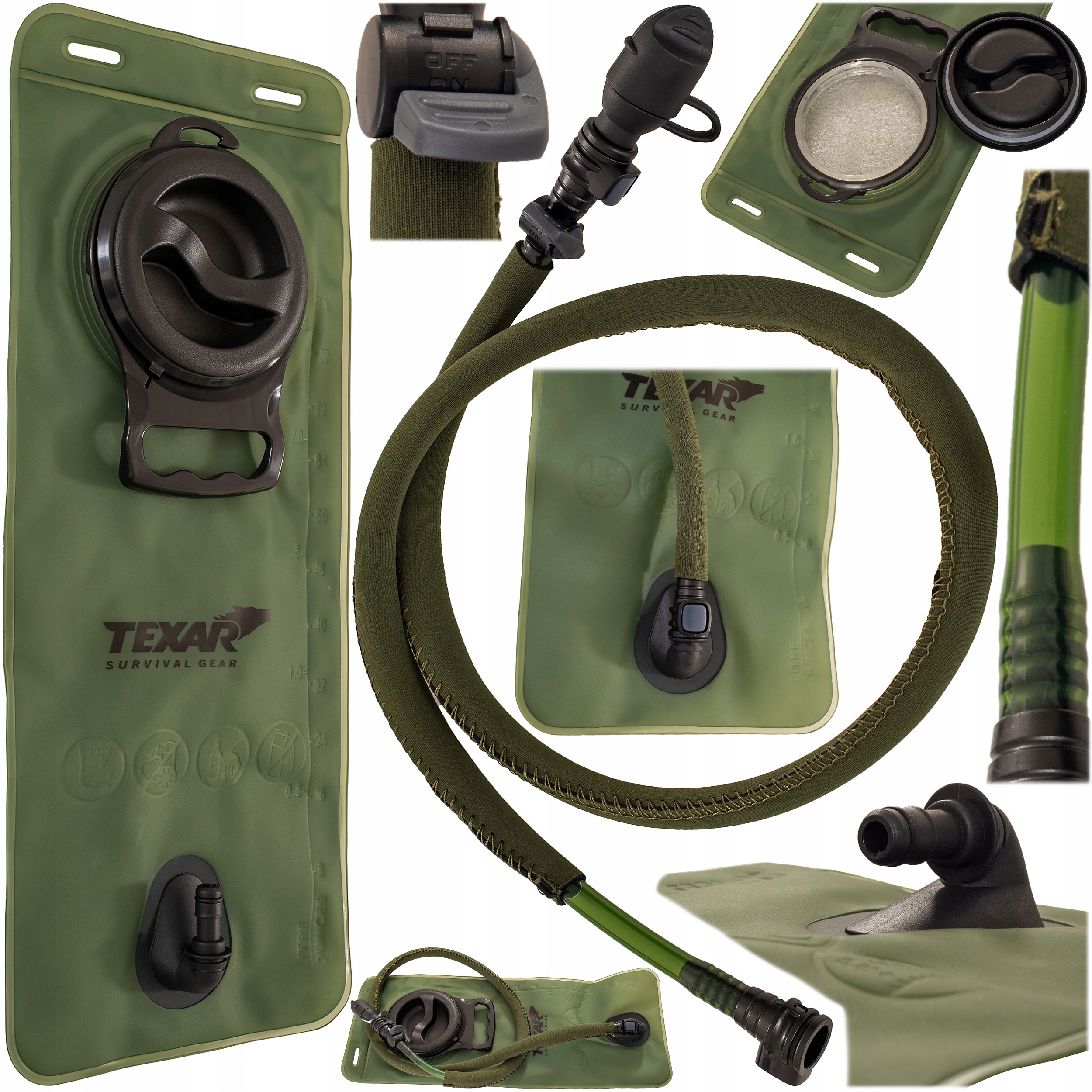 Wkład worek Hydracyjny 2,5L Texar Camelbak Bukłak pojemnik Na Wodę 40x17cm