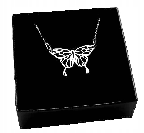 

Naszyjnik Motyl Origami Celebrytka srebro 925