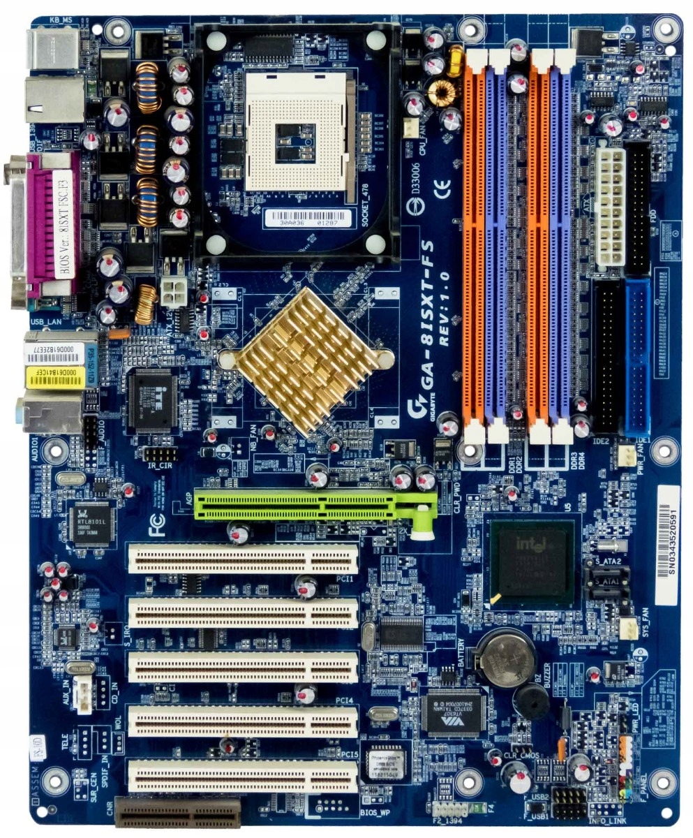 Материнская плата Gigabyte GA-8isxt-FS Intel Socket 478