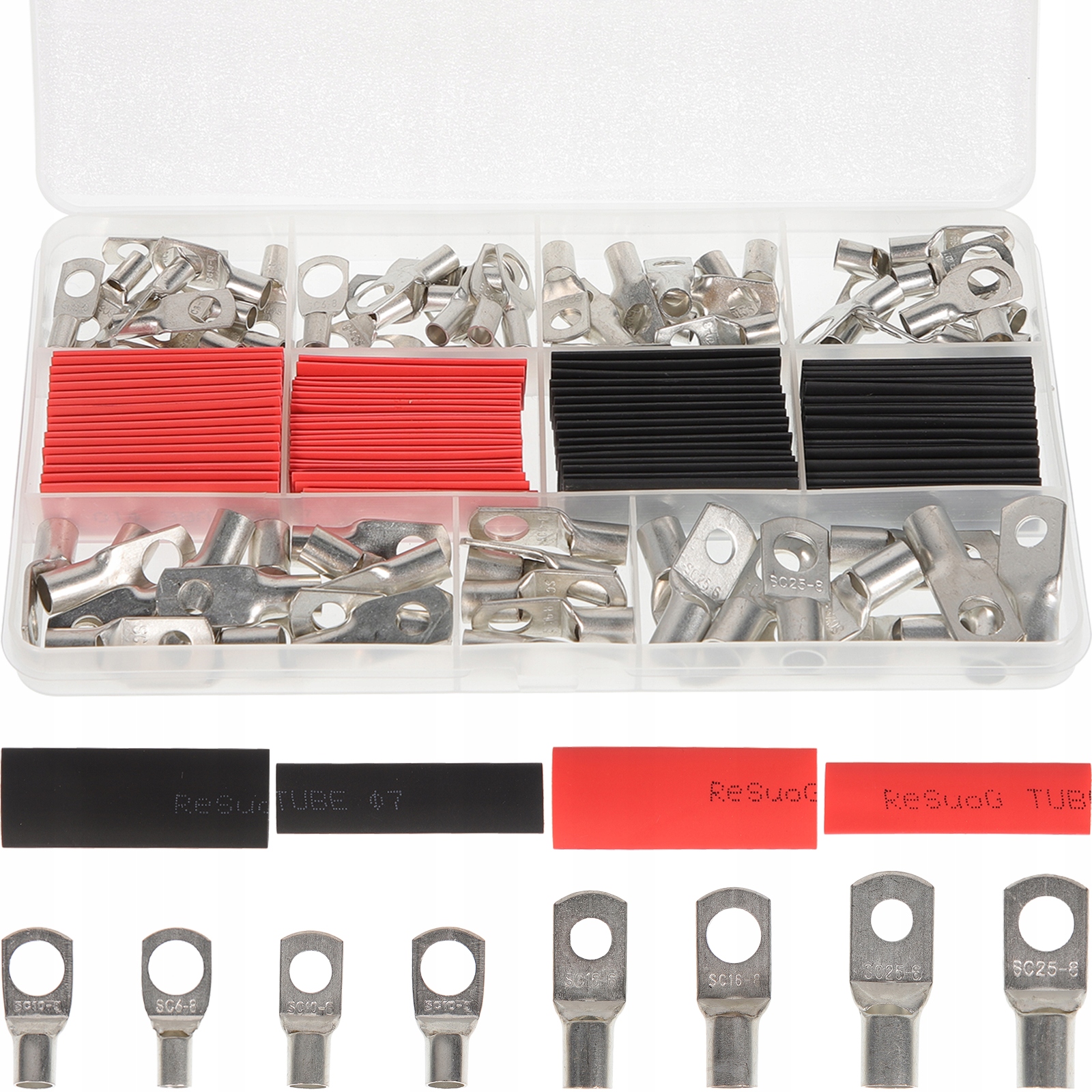 1 ZESTAW ZACISKÓW AKUMULATORA Z UCHWYTEM PRZEWODOWYM