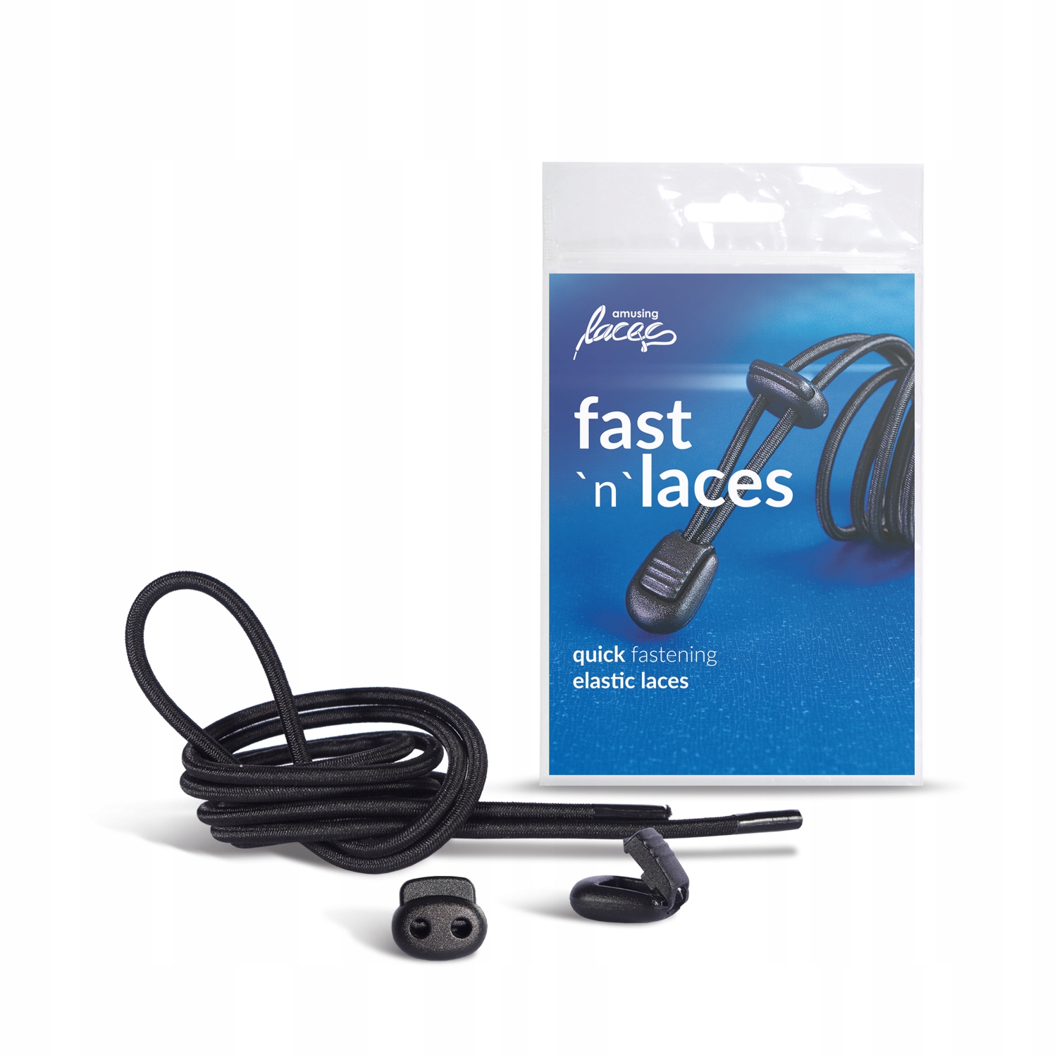 

Sznurówki czarny Fast'n'Laces o długości 90 cm