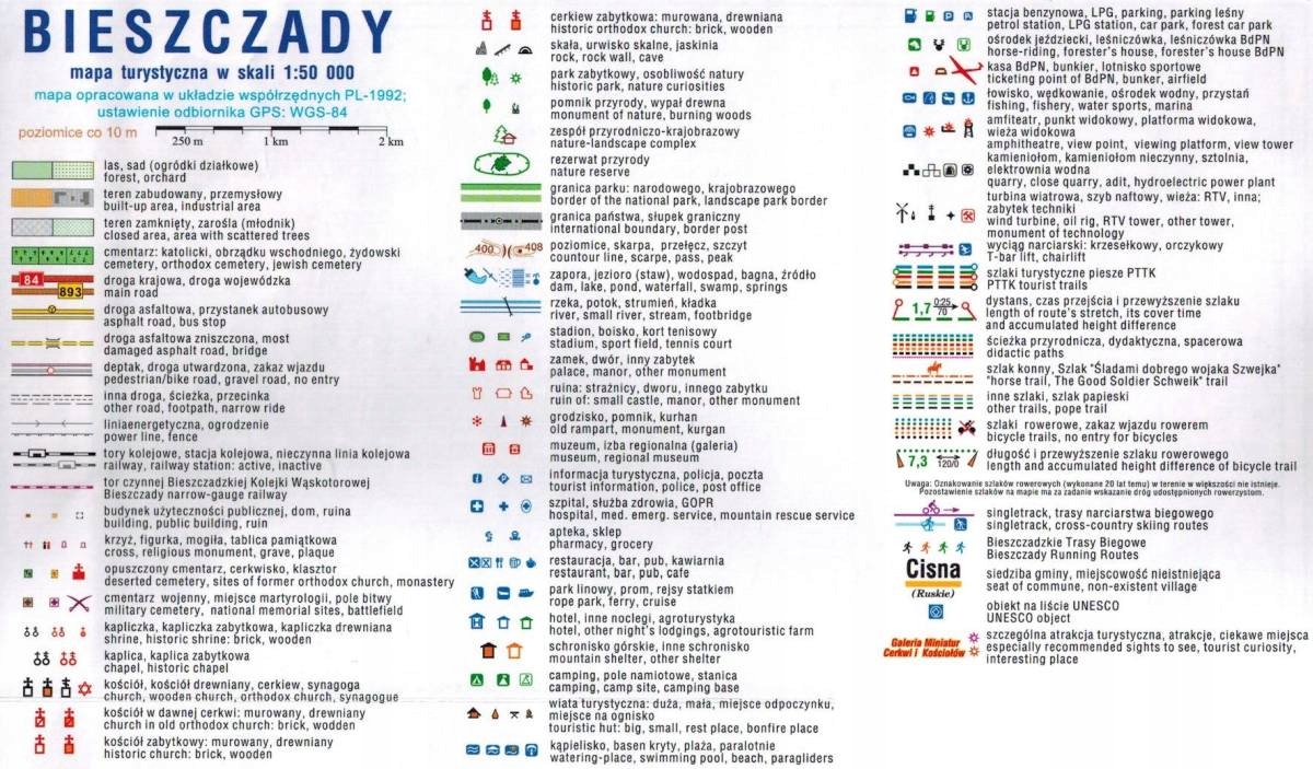 BIESZCZADY PRZEWODNIK REWASZ + MAPA LAMINOWANA 2 w 1 COMPASS 2024 Autor Praca zbiorowa
