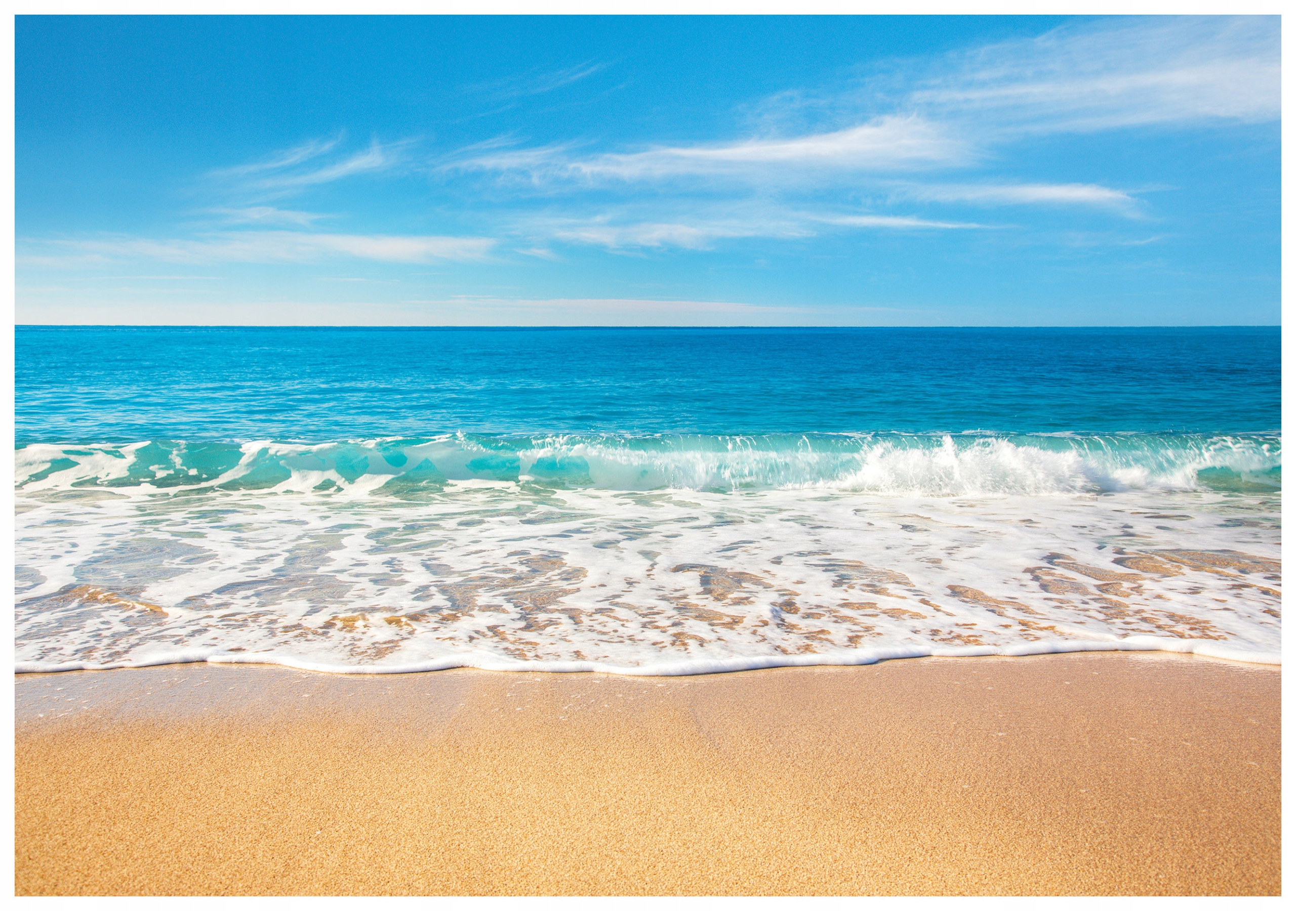 Vliesová fototapeta Pláž Moře Písek Nebe Vlny Relax 150x105 lepidlo