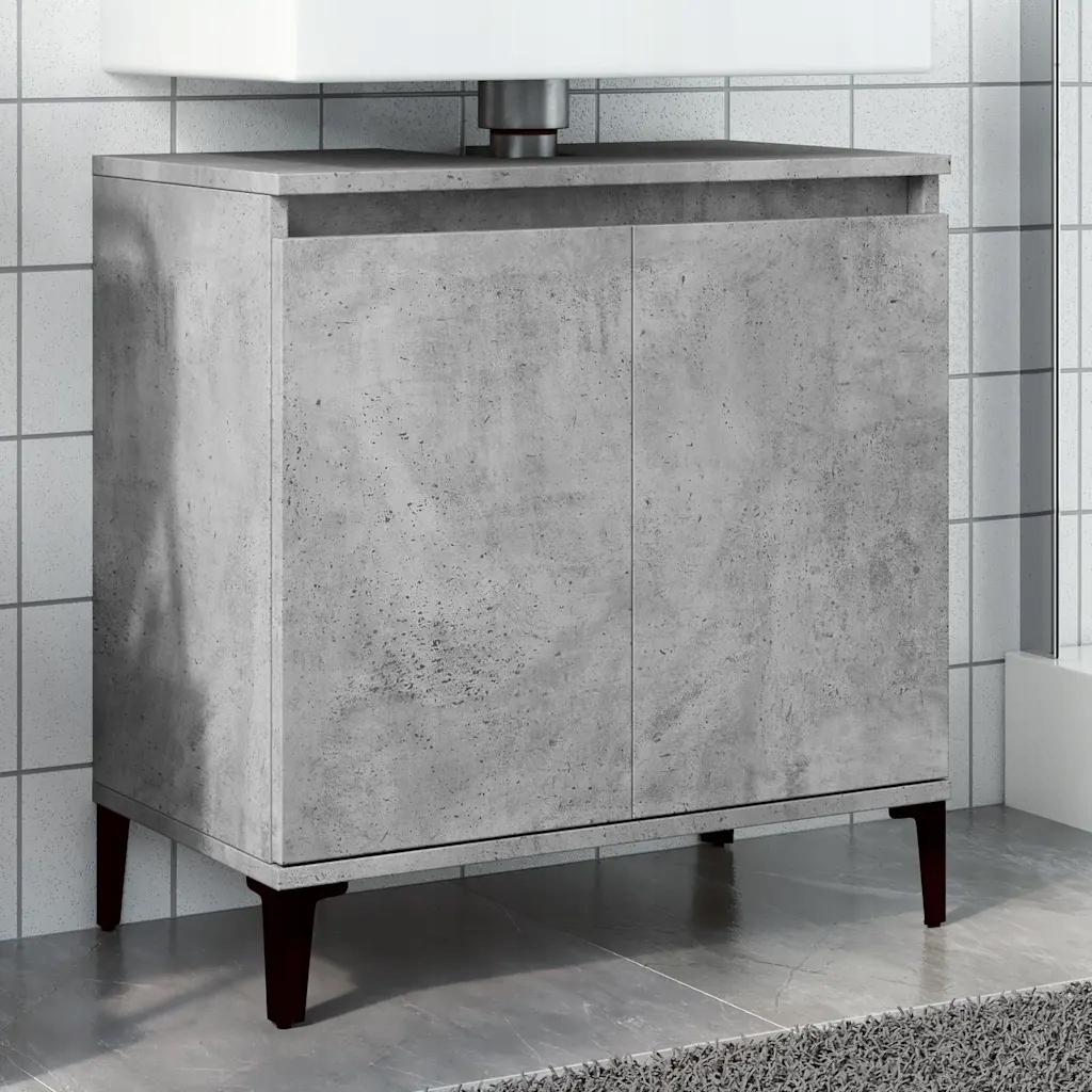 vidaXL Skříňka pod umyvadlo betonově šedá 58x33x60 cm kompozitní dřevo