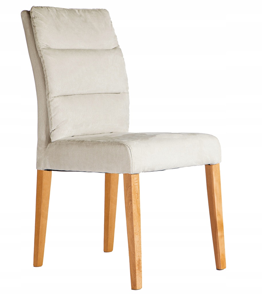 

Krzesło Tapicerowane Nairo Beżowe Miękie Oparcie