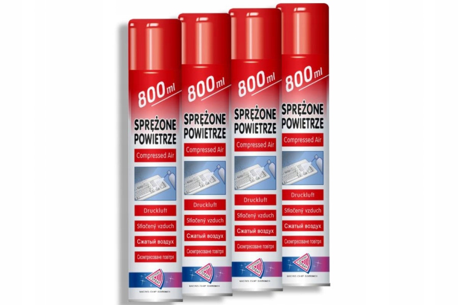 

4x Micro-chip Sprężone Powietrze rurka 800ml Air