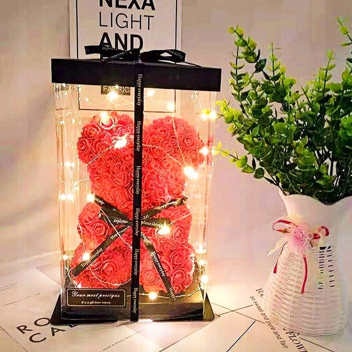 MIŚ Z PŁATKÓW RÓŻ MEGA ZESTAW 7w1 +ZŁOŻONE PUDEŁKO Marka inna