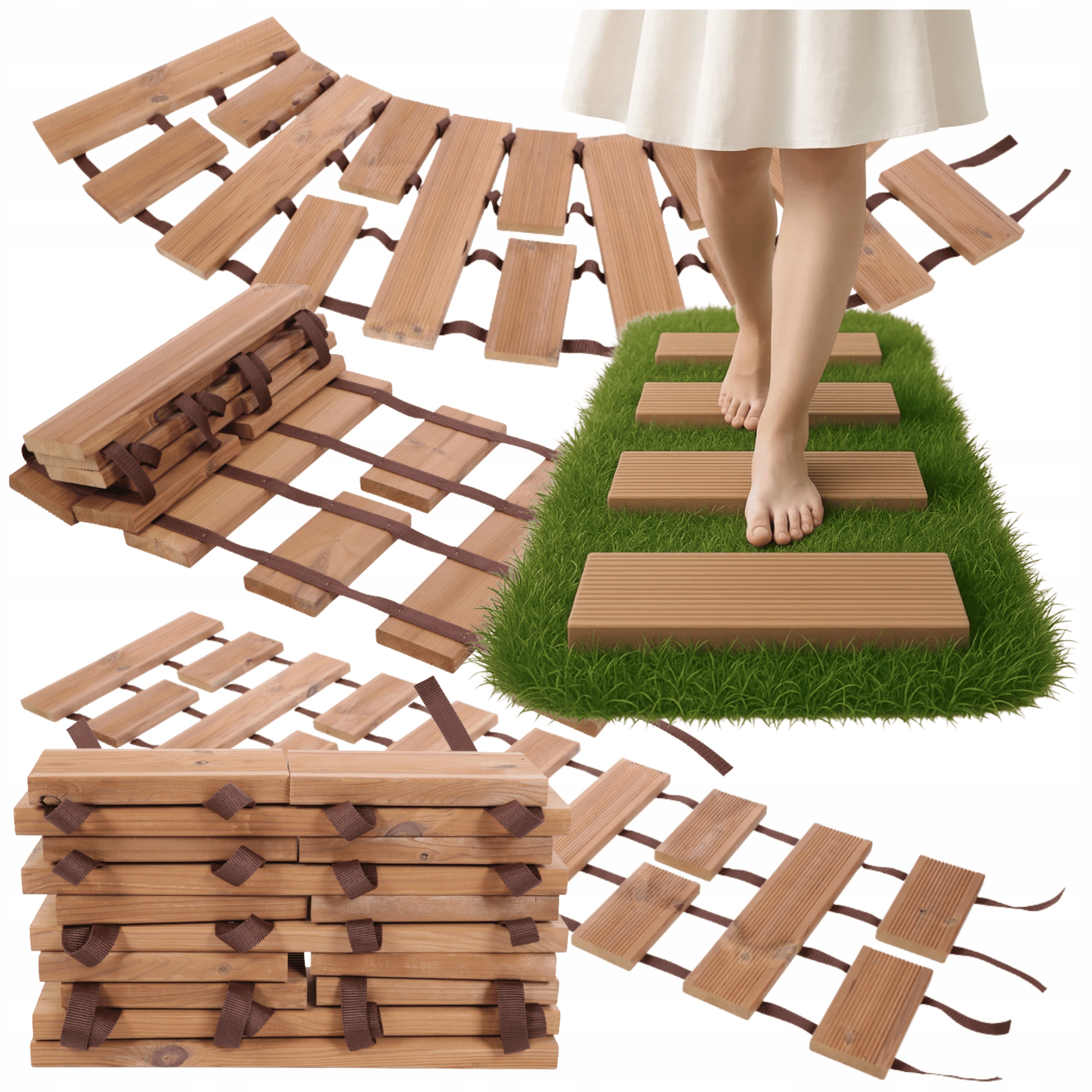 Cestná plošina do záhrady Termososna drevený panel 0,5x2 m Odolná, Trvanlivá